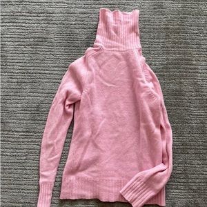 Pink Cashmere Turleneck Sweater
